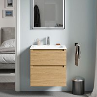 Unterschrank Bernstein vireo 60 cm mit Mineralguss Waschbecken cream - Korpus Eiche Honiggold, Waschbecken Weiß matt mit Hahnloch Unterschrank Bernstein vireo 60 cm mit Mineralguss Waschbecken cream - Korpus Eiche Honiggold, Waschbecken Weiß matt mit Hahnloch von Bernstein