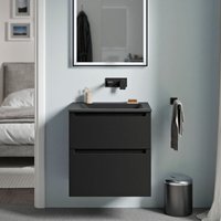 Unterschrank Bernstein vireo 60cm mit Mineralguss Waschbecken cream Badmöbel: Schwarz matt, Waschbecken: Schwarz matt ohne Hahnloch Unterschrank Bernstein vireo 60cm mit Mineralguss Waschbecken cream Badmöbel: Schwarz matt, Waschbecken: Schwarz matt ohne Hahnloch von Bernstein