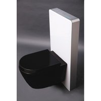 WC-Komplettpaket Bernstein 39 B-8030R Schwarz matt mit Soft-Close Sitz & Sanitärmodul 805S Weiß von Bernstein