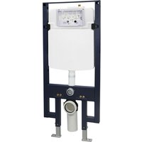 WC-Vorwandelement Bernstein G3008 mit Betätigungsplatte Modell 4111 weiß matt von Bernstein