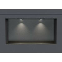 Wandnische Bernstein NT306010X Edelstahl randlos LED-Spot 30x60x10cm Gunmetal 2x Spot Schwarz matt Wandnische Bernstein NT306010X Edelstahl randlos LED-Spot 30x60x10cm Gunmetal 2x Spot Schwarz matt von Bernstein