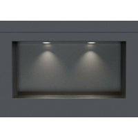 Wandnische Bernstein NT306010X Edelstahl randlos LED-Spot 30x60x10cm Gunmetal 2x Spot Weiß matt Wandnische Bernstein NT306010X Edelstahl randlos LED-Spot 30x60x10cm Gunmetal 2x Spot Weiß matt von Bernstein