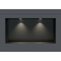Wandnische Bernstein NT306010X Edelstahl randlos LED-Spot 30x60x10cm Schwarz 2x Spot Chrom Wandnische Bernstein NT306010X Edelstahl randlos LED-Spot 30x60x10cm Schwarz 2x Spot Chrom von Bernstein