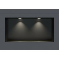 Wandnische Bernstein NT306010X Edelstahl randlos LED-Spot 30x60x10cm Schwarz 2x Spot Weiß matt Wandnische Bernstein NT306010X Edelstahl randlos LED-Spot 30x60x10cm Schwarz 2x Spot Weiß matt von Bernstein