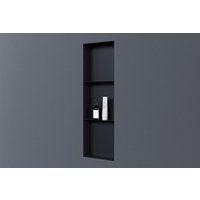 Wandnische Bernstein NT309010X Edelstahl randlos 30x90x10cm mit Ablagefach Schwarz von Bernstein