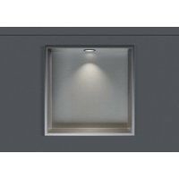 Wandnische Edelstahl Bernstein NT303010X mit LED-Spot 30x30x10 cm Edelstahl gebürstet 1x Spot Einbaurahmen Schwarz matt Wandnische Edelstahl Bernstein NT303010X mit LED-Spot 30x30x10 cm Edelstahl gebürstet 1x Spot Einbaurahmen Schwarz matt von Bernstein