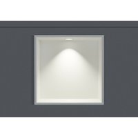 Wandnische Edelstahl Bernstein NT303010X mit LED-Spot 30x30x10 cm Weiß 1x Spot Einbaurahmen Weiß matt Wandnische Edelstahl Bernstein NT303010X mit LED-Spot 30x30x10 cm Weiß 1x Spot Einbaurahmen Weiß matt von Bernstein