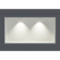 Wandnische Edelstahl Bernstein NT306010X mit LED-Spot 30x60x10 cm Weiß 2x Spot Einbaurahmen Schwarz matt Wandnische Edelstahl Bernstein NT306010X mit LED-Spot 30x60x10 cm Weiß 2x Spot Einbaurahmen Schwarz matt von Bernstein