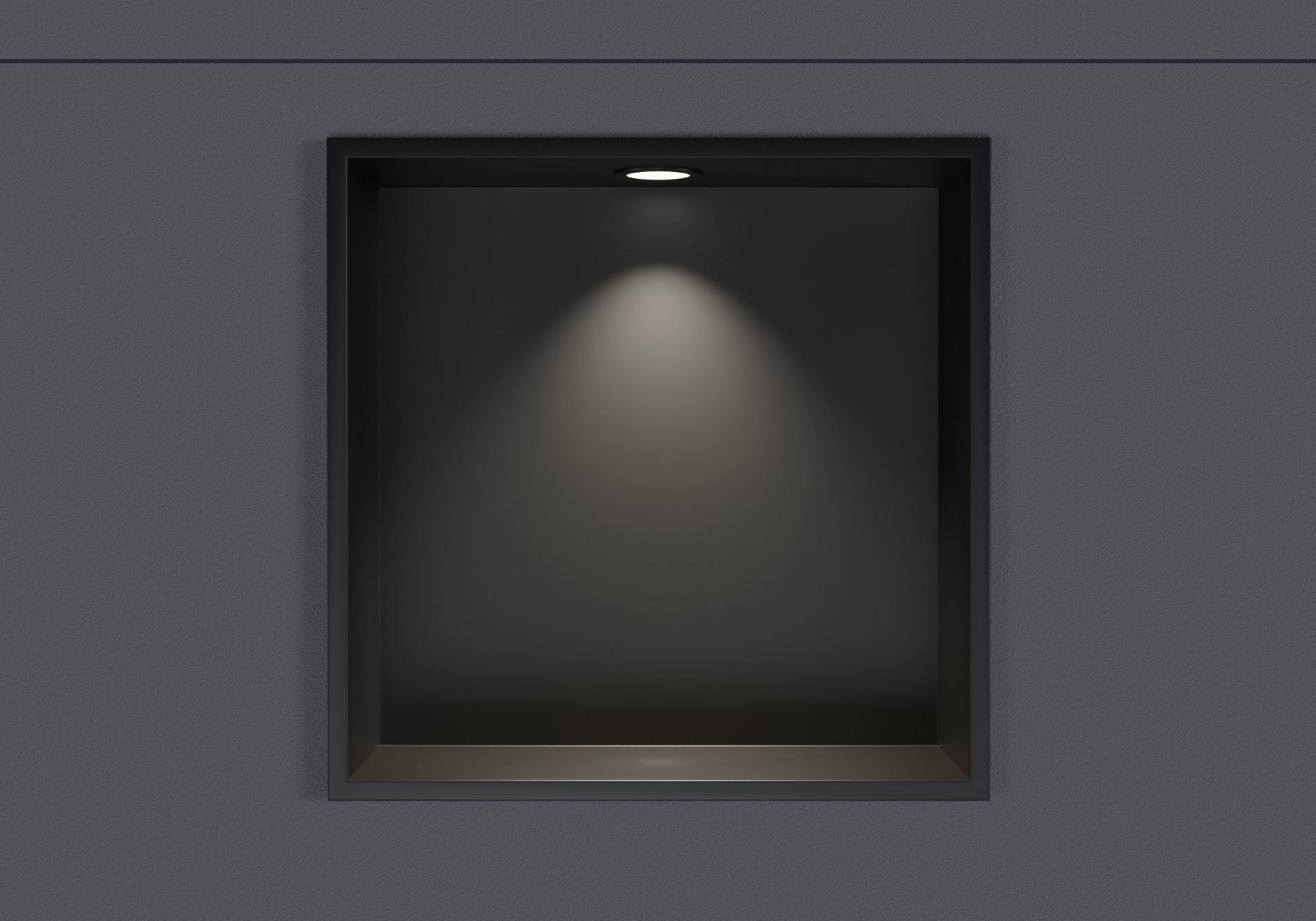 Wandnische aus Edelstahl NT203010X mit LED-Spot - 20 x 30 x 10 cm (H x B x T) - Farbe wählbar von Bernstein