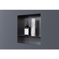 Wandnische Bernstein NT303010X Edelstahl randlos 30x30x10cm mit Ablagefach Gunmetal von Bernstein