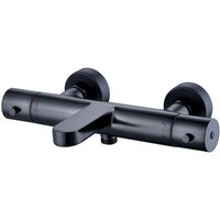 Wannenarmatur Bernstein 4051 Wandmischbatterie Thermostat Schwarz matt ohne Duschschlauch, Duschstange, Handbrause Wannenarmatur Bernstein 4051 Wandmischbatterie Thermostat Schwarz matt ohne Duschschlauch, Duschstange, Handbrause von Bernstein