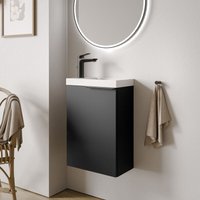 Bernstein - Waschtischunterschrank tim 40 cm mit Waschbecken Badmöbel: Schwarz matt, Metallgriff: Schwarz matt Bernstein - Waschtischunterschrank tim 40 cm mit Waschbecken Badmöbel: Schwarz matt, Metallgriff: Schwarz matt von Bernstein