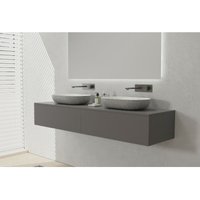 Bernstein - Waschtischunterschrank TLB170 170x48x28 cm Grau softmatt von Bernstein