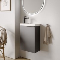 Waschtischunterschrank Bernstein tim 40cm mit Waschbecken Anthrazit matt Metallgriff Schwarz matt Waschtischunterschrank Bernstein tim 40cm mit Waschbecken Anthrazit matt Metallgriff Schwarz matt von Bernstein