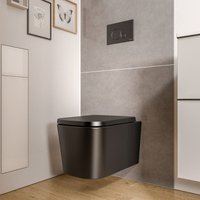 Wc wandhängend Bernstein lavoa spülrandlos inkl. WC-Sitz mit Absenkautomatik Schwarz matt Wc wandhängend Bernstein lavoa spülrandlos inkl. WC-Sitz mit Absenkautomatik Schwarz matt von Bernstein