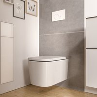 Wc wandhängend Bernstein lavoa spülrandlos inkl. WC-Sitz mit Absenkautomatik Weiß glänzend von Bernstein