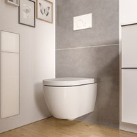 Wc wandhängend Bernstein vireo spülrandlos inkl. WC-Sitz mit Absenkautomatik Weiß glänzend Wc wandhängend Bernstein vireo spülrandlos inkl. WC-Sitz mit Absenkautomatik Weiß glänzend von Bernstein