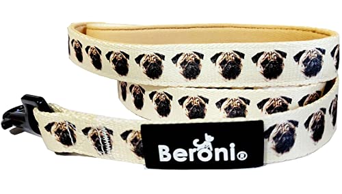 Hundeleine Mops Mopsleine zum Hundegeschirr oder Halsband 1.50 cm lang verstellbar gepolstert hochwertig Leine Hund beige Hundeleine Hundeleine Mops Mopsleine zum Hundegeschirr oder Halsband 1.50 cm lang verstellbar gepolstert hochwertig Leine Hund beige Hundeleine von Beroni