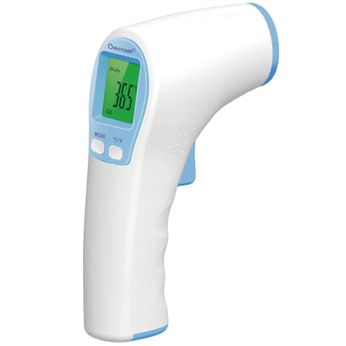Berrcom Fieberthermometer Kontaktlos Infrarot Stirnthermometer Digitales Medizinisches Thermometer 3 in 1 mit sofort Ablesung, 3 Farben Fieberalarm von Berrcom