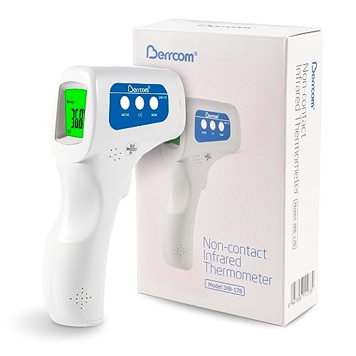 Berrcom Fieberthermometer Kontaktloses Infrarot Stirnthermometer für Babys Kinder Erwachsene Digitales Medizinisches Thermometer 3 in 1 mit sofortigen genauen Messwerten, Fieberalarm Berrcom Fieberthermometer Kontaktloses Infrarot Stirnthermometer für Babys Kinder Erwachsene Digitales Medizinisches Thermometer 3 in 1 mit sofortigen genauen Messwerten, Fieberalarm von Berrcom