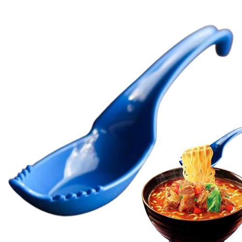 Asiatischer Suppenlöffel, kreativer Löffel für Nudelsuppe, Haushaltslöffel mit ergonomischem Griff für Wonton, Haferbrei, Bällchen, Suppe, 23,9 x 5 x 5 cm Asiatischer Suppenlöffel, kreativer Löffel für Nudelsuppe, Haushaltslöffel mit ergonomischem Griff für Wonton, Haferbrei, Bällchen, Suppe, 23,9 x 5 x 5 cm von Berriphonia