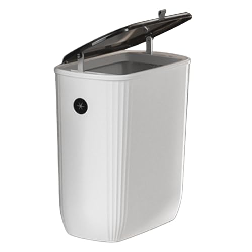 Berriphonia Arbeitsplattenmüll Mit Deckel - 2,5 -jährige Wand, Kompaktes Abfallbehälter, Platz Sparter Müllhalter Mit Schwungabdeckung | Küchenspüle Desk von Berriphonia