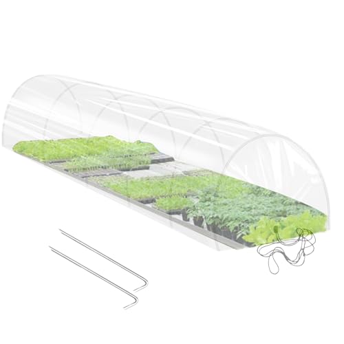 Berriphonia Gewächshaus für den Garten, 2-in-1-Gewächshaus, kleines Gewächshaus, Netz, Sonnenschutz, Bögen, Abdeckung, Reihen, Zubehör für Gartenarbeit, Winter, , von Berriphonia