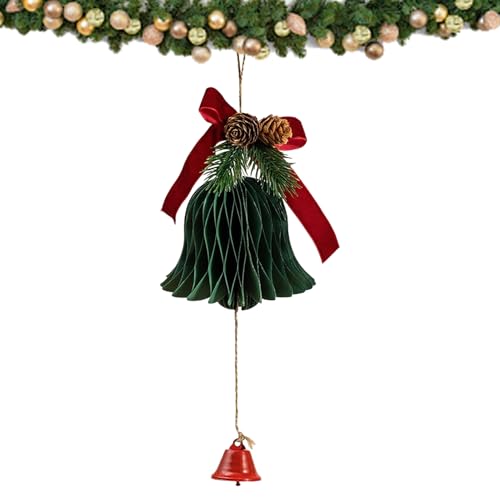 Berriphonia Glocken, Weihnachtsdekoration – Papierglocken, traditionell für Gartentisch, Geschäft, Dekoration, Weihnachtsglocke, Papierglocken, Traditio von Berriphonia