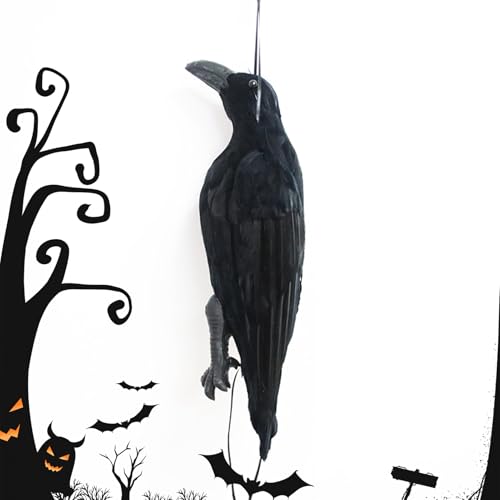 Berriphonia Halloween Black Crows – Realist Dead Crow Decoy Figur für Garten, Simulat Birds Figur für Thanksgiving Displays verbessern Sie Ihren Außenbereich mit diesem - Berriphonia Halloween Black Crows – Realist Dead Crow Decoy Figur für Garten, Simulat Birds Figur für Thanksgiving Displays verbessern Sie Ihren Außenbereich mit diesem - von Berriphonia