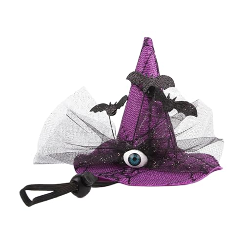 Berriphonia Halloween-Hüte Für Katzen - Halloween-Kostüme Für Haustiere - Hexenkopfbedeckung Mit Fledermaus-Augen-Design Verstellbares Stirnband Für Feiern Cosplay Thanksgiving Berriphonia Halloween-Hüte Für Katzen - Halloween-Kostüme Für Haustiere - Hexenkopfbedeckung Mit Fledermaus-Augen-Design Verstellbares Stirnband Für Feiern Cosplay Thanksgiving von Berriphonia