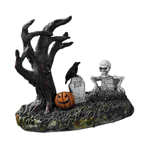 Berriphonia Halloween-Statuen, Grabschmuck mit für Baum | Figuren-Dekorationen aus Kunstharz für Innenregal, Tisch Von, Schreibtisch von Berriphonia