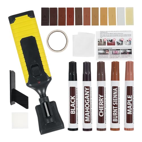 Berriphonia Reparaturset für Holzböden | Laminat Reparaturpaste 11 Farben – wasserfester Marker für Boden Tür Möbel von Berriphonia