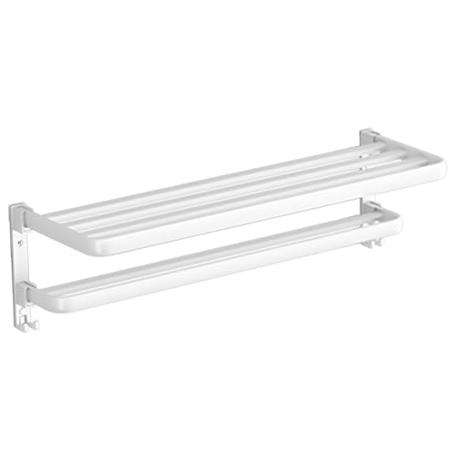 Berriphonia Wandhalterung für Handtücher im Badezimmer | Handtuchstange, faltbar, ohne Stanzen, Organisation für Badezimmer, selbstklebend, aus Aluminium, für Waschlappen Berriphonia Wandhalterung für Handtücher im Badezimmer | Handtuchstange, faltbar, ohne Stanzen, Organisation für Badezimmer, selbstklebend, aus Aluminium, für Waschlappen von Berriphonia