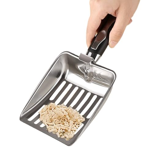 Box Box Scooper - ergonomisches Reinigungswerkzeug, Katzenschaufel aus Edelstahl | Schwerlast-Teil für Kätzchenbox, lange Abfallsammlung, Latzzubehör Box Box Scooper - ergonomisches Reinigungswerkzeug, Katzenschaufel aus Edelstahl | Schwerlast-Teil für Kätzchenbox, lange Abfallsammlung, Latzzubehör von Berriphonia