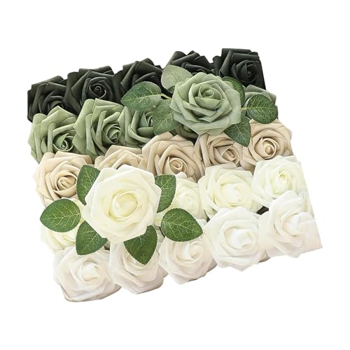 Fake Flowers – Blumenarrangement, gefälschte Dekoration | bunte, künstliche Trauben aus leichten Blüten für die Innendekoration, Bastelprojekte oder Geschenkverpackungen L von Berriphonia