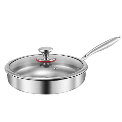 Freing Pan - Pfanne ohne Stick Skidet, Kochtopf mit Deckel, Küchenzubehör für Zuhause, Wohnung, Restaurant, Elektroherd, Induktionskocher, Grill, Camping, Herstellung von Berriphonia