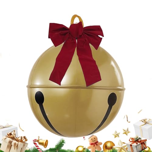 Große Aufblasbare Weihnachtsschmuck - 60 cm Riesige Bow Bell Yard Schlauchboote, Urlaubspartydekoration, Big Weihnachtskugel Requisite | Innen Im Freien Rasen Garten Terrasse Haustür Home Fest Große Aufblasbare Weihnachtsschmuck - 60 cm Riesige Bow Bell Yard Schlauchboote, Urlaubspartydekoration, Big Weihnachtskugel Requisite | Innen Im Freien Rasen Garten Terrasse Haustür Home Fest von Berriphonia