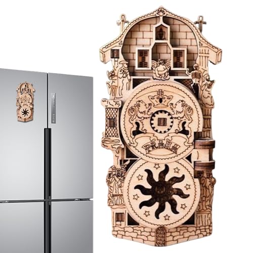 Kühlschrankmagnete, Prag, Astronomische Uhr, dekorativer Mini-Magnet, Souvenir, Geschenk, 3D von Prag, Wahrzeichen für Kühlschrank, Küche, Kühlschrankmagnete mit der Prager Astronomischen Uhr dienen Kühlschrankmagnete, Prag, Astronomische Uhr, dekorativer Mini-Magnet, Souvenir, Geschenk, 3D von Prag, Wahrzeichen für Kühlschrank, Küche, Kühlschrankmagnete mit der Prager Astronomischen Uhr dienen von Berriphonia