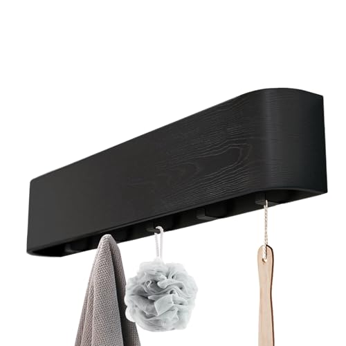 Wandmontierter Rack - Holzbügel, Klapphaken Organizer, Keine Bohrwandlager Mit Mehreren Haken | Haushaltsbekleidungshalter Für Taschen Schlüsselhüte Schals Handschuhe Geldbeutel Jacken Eingangsweg Wandmontierter Rack - Holzbügel, Klapphaken Organizer, Keine Bohrwandlager Mit Mehreren Haken | Haushaltsbekleidungshalter Für Taschen Schlüsselhüte Schals Handschuhe Geldbeutel Jacken Eingangsweg von Berriphonia