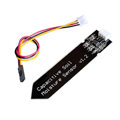 BerryBase Bodenfeuchtigkeitssensor Hygrometer-Modul V1.2, kapazitiver analoger Bodenfeuchtigkeitssensor, Moisture Sensor für Arduino DIY-Kits, Pflanzenbewässerung von BerryBase