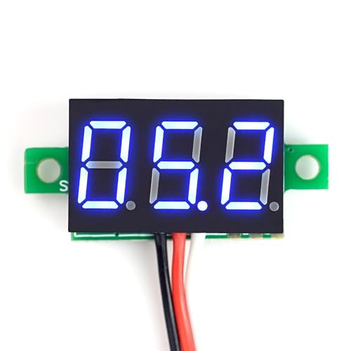 BerryBase 0,28 Mini Digital-Voltmeter mit LED Anzeige, 0-99V, 3-Wire, blau BerryBase 0,28 Mini Digital-Voltmeter mit LED Anzeige, 0-99V, 3-Wire, blau von BerryBase