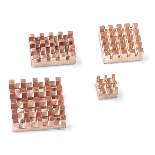 BerryBase 4 teiliges Kühlkörper Set für Raspberry Pi 5, Kupfer BerryBase 4 teiliges Kühlkörper Set für Raspberry Pi 5, Kupfer von BerryBase