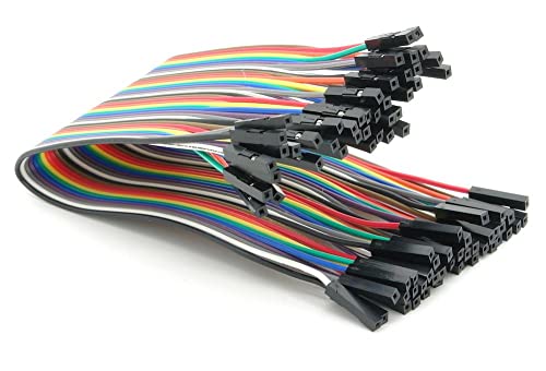 BerryBase 50cm Jumper Wire Kabel Female to Female, trennbarer Jumper Kabel für Arduino und Raspberry Pi Breadboard, gpio Kabel mit 40 Stück pro Einheit von BerryBase