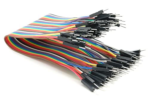 BerryBase 50cm Jumper Wire Kabel Male to Male, trennbarer Jumper Kabel für Arduino und Raspberry Pi Breadboard, gpio Kabel mit 40 Stück pro Einheit von BerryBase
