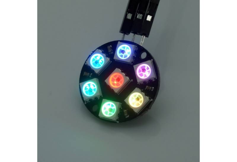 BerryBase LED Panel NeoPixel Jewel mit 7 WS2812 5050 RGB LEDs von BerryBase