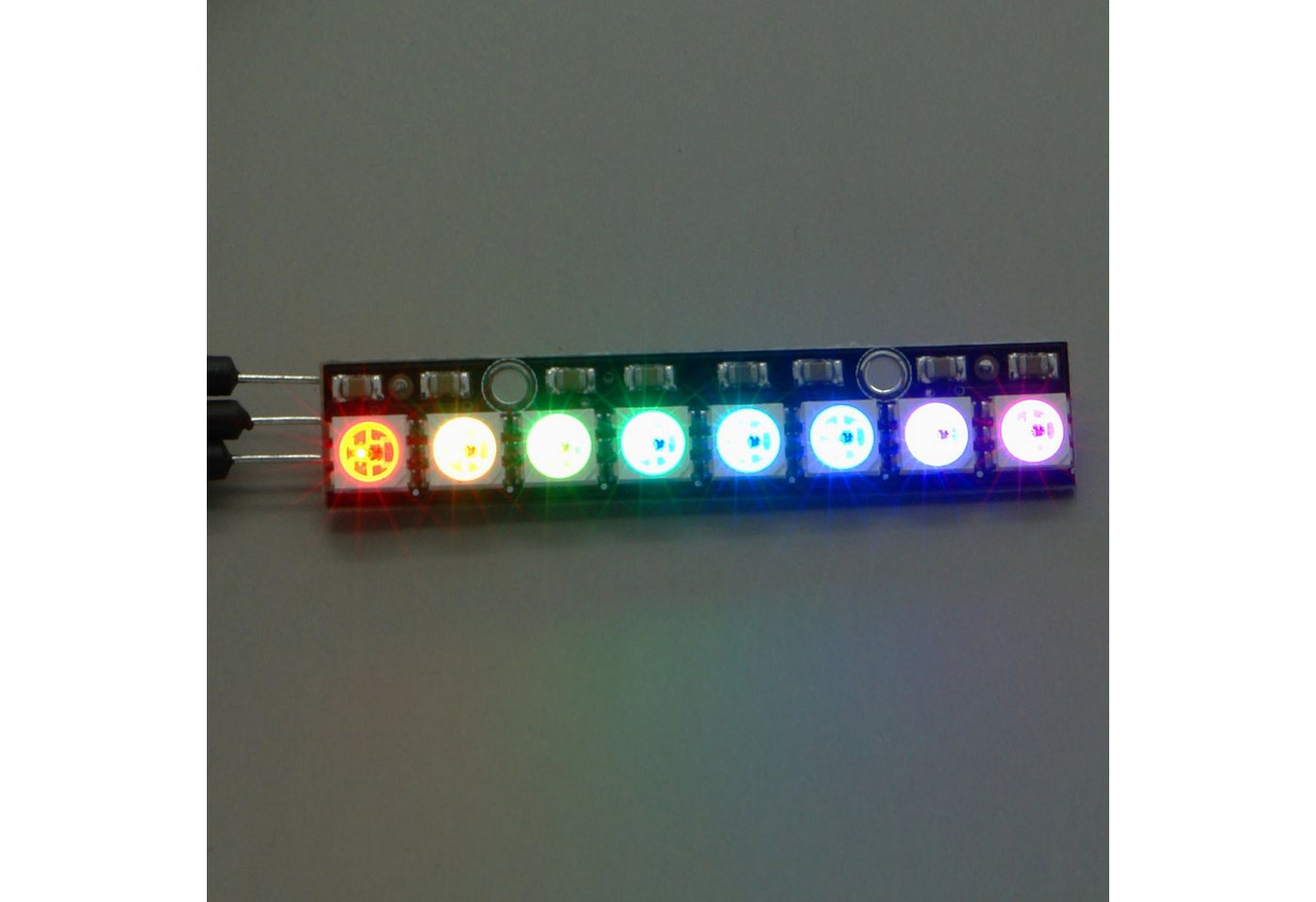 BerryBase LED Panel NeoPixel Stick mit 8 WS2812 5050 RGB LEDs von BerryBase