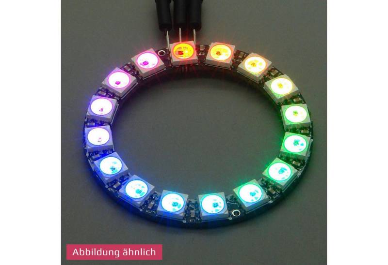 BerryBase LED-Streifen NeoPixel Ring mit 16 WS2812 5050 RGB LEDs von BerryBase