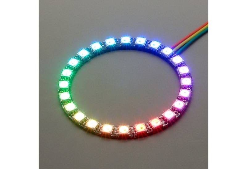 BerryBase LED-Streifen NeoPixel Ring mit 24 WS2812 5050 RGB LEDs von BerryBase