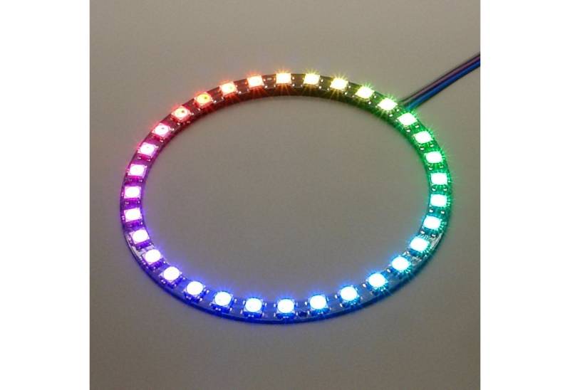 BerryBase LED-Streifen NeoPixel Ring mit 32 WS2812 5050 RGB LEDs von BerryBase