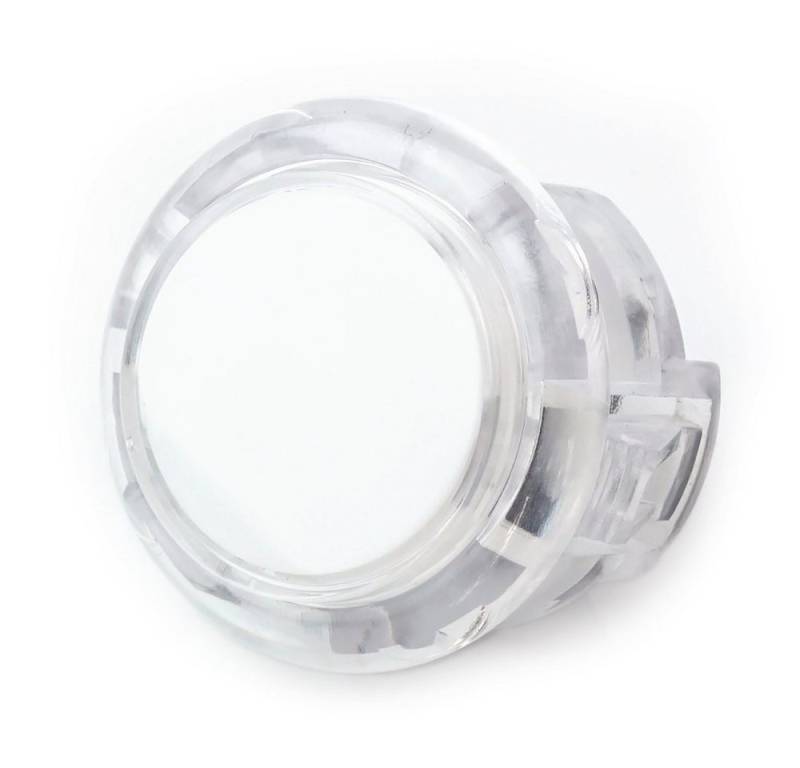 BerryBase Schalter Arcade Button, 30mm, transparent - Farbe: weiß von BerryBase